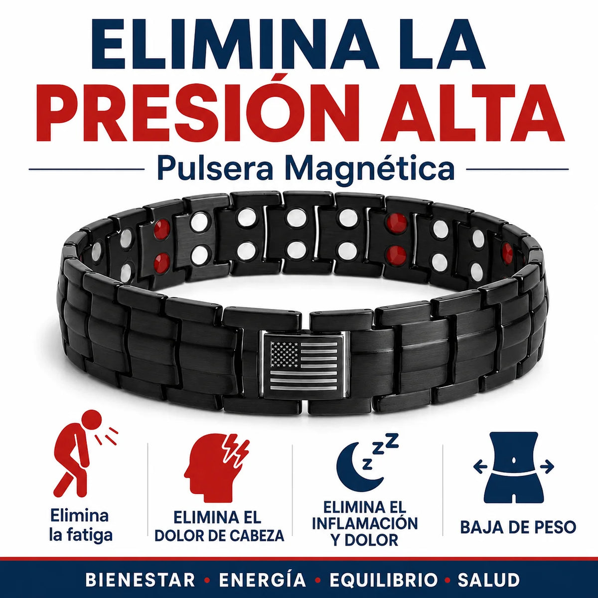 Pulsera Magnética X-PRO-Negra
